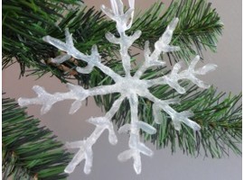 Снежинка из клея