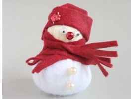 Снеговик из фетра